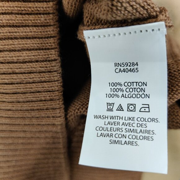 Children's Place Boy's Nude Color Block Sweater Size Medium Age 7 8 100% Cotton - Picture 8 of 8